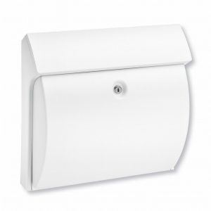 Post Box CLASSICO White Weather Resistant Plastic