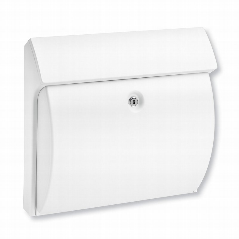Post Box CLASSICO White Weather Resistant Plastic