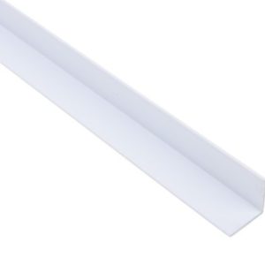 Angle PVC 20x20x1mmx2Mtr. 90Degree White