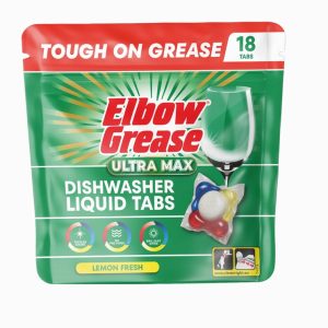 Dishwasher Liquid Tabs ELBOW GREASE Lemon Fresh x18