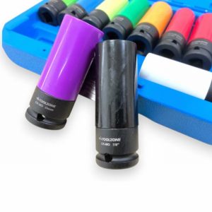 Socket Set Impact MM 10Pce. Wheel Nuts Colour Coded