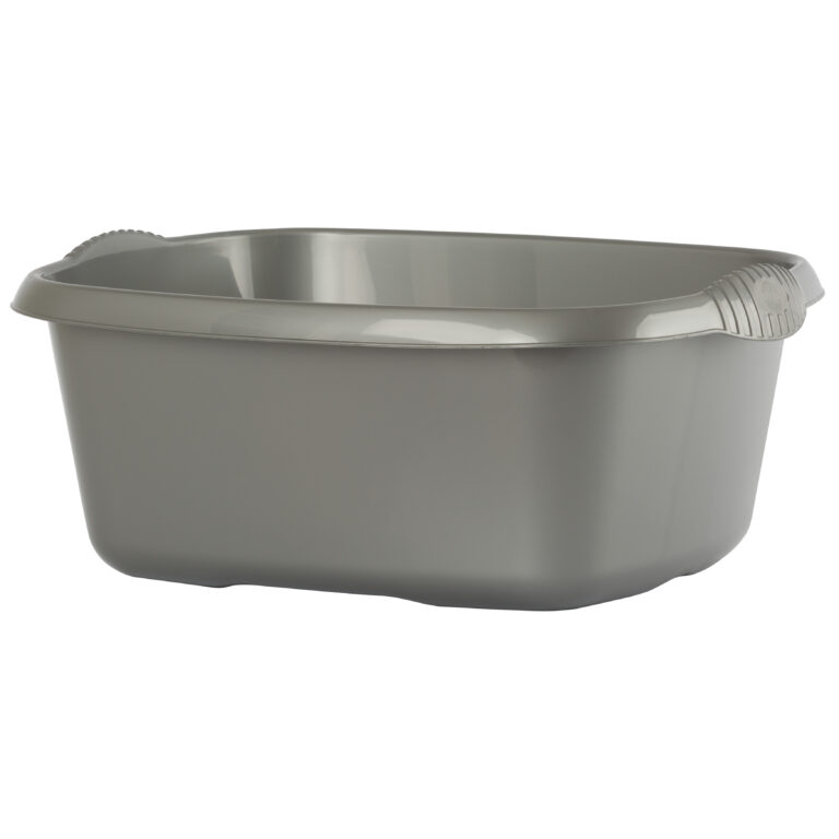 Bowl Washing Up 39cm Rect. Deluxe Grey