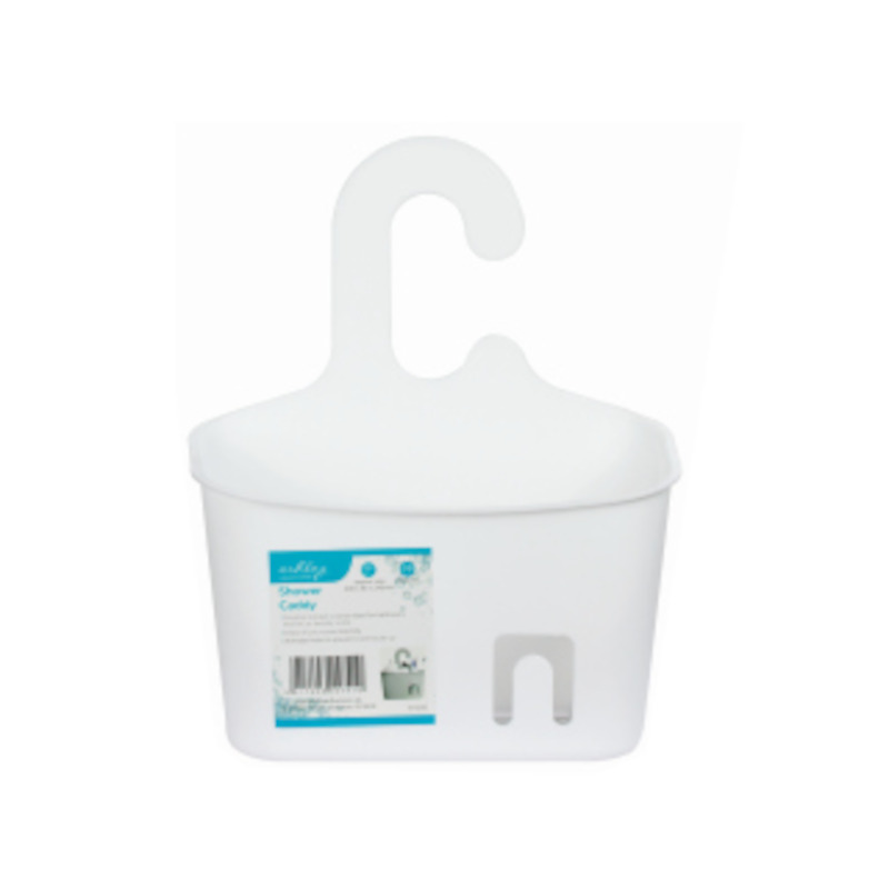 Shower Caddy Plastic Hook On 200x85x245mm White