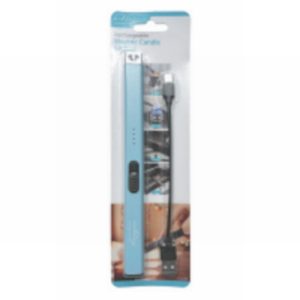 Electric Lighter Candle USB Charged Blue