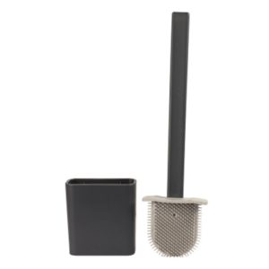 Toilet Brush Set Slimline Grey