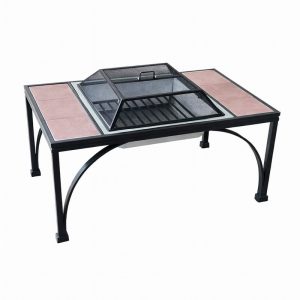 Patio Heater Fire Pit Rect. Deluxe