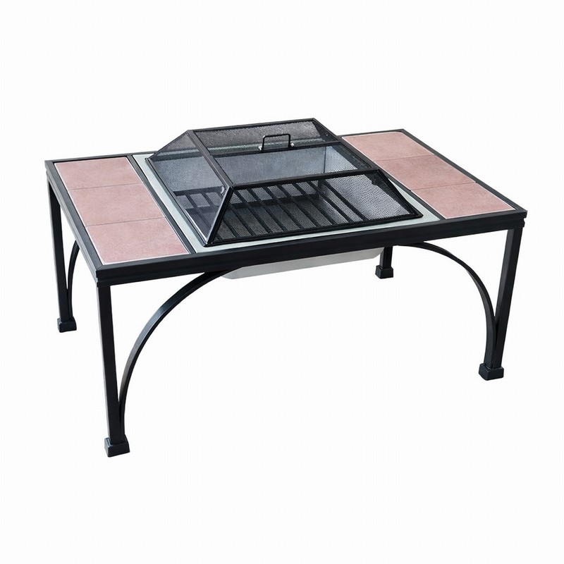 Patio Heater Fire Pit Rect. Deluxe