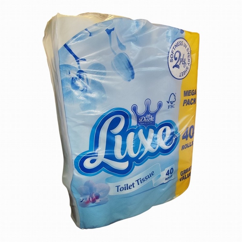 Toilet Rolls LUXE 2Ply White 40 Pack