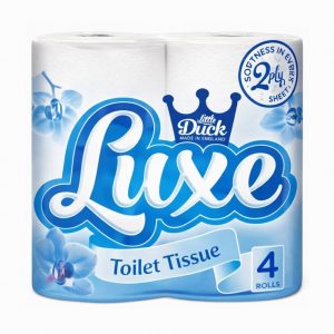 Toilet Rolls LUXE 2Ply White 4 Pack