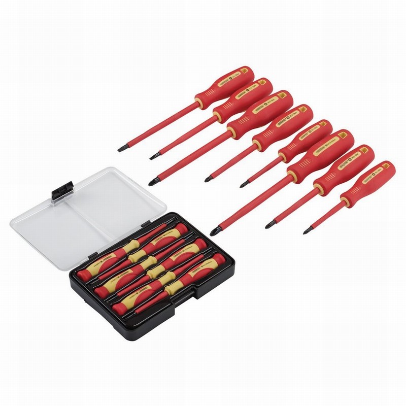 Screwdriver Set VDE 14Pce. Ph PZ Slotted & Precision
