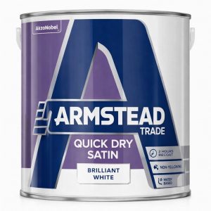 Paint Satin Finish Brilliant White 2.5Ltr. Q./D. W.Base