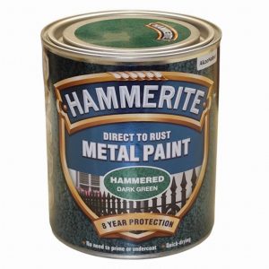Paint Metal Direct to Rust Hammered Dark Green 750ml