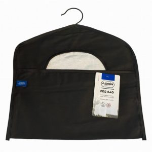 Peg Bag Black Easy Clean