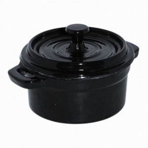 Stock Pot Round En. Blk. 10cm