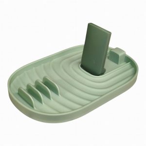 Kitchen Lid & Utensil Rack WARRIOR Folding & Wall Mount Green