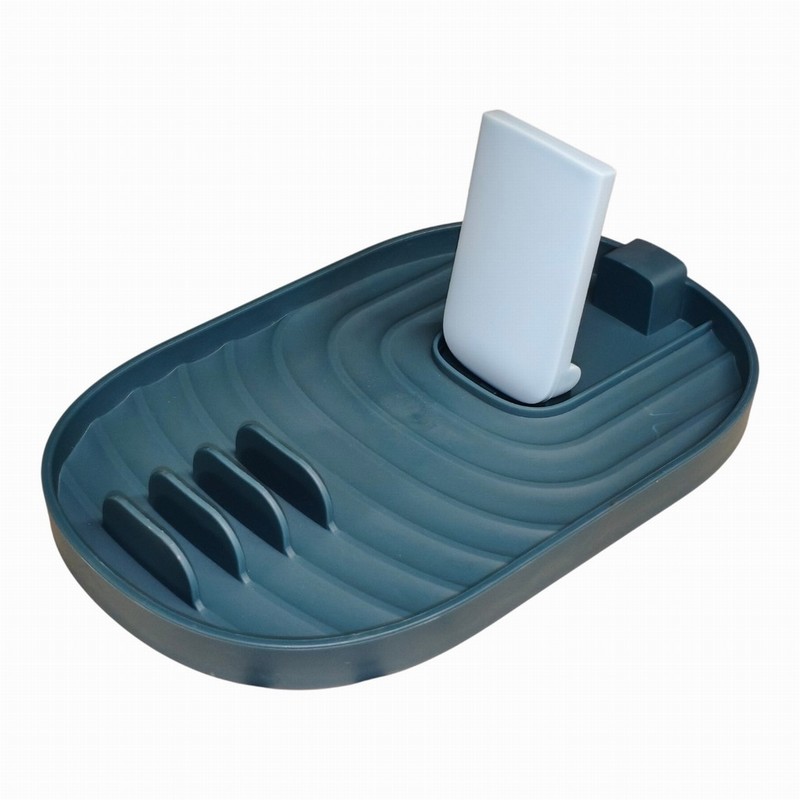 Kitchen Lid & Utensil Rack WARRIOR Folding & Wall Mount Blue
