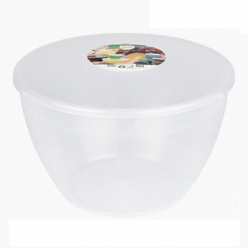 Pudding Basin & Lid Plastic 4Pint (Approx. 2.27Ltr.) S