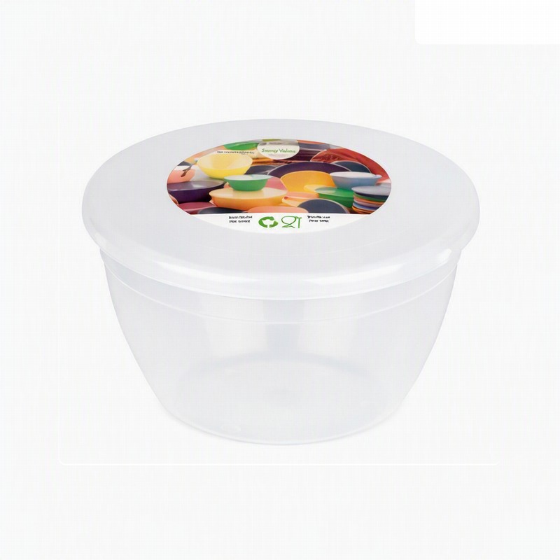 Pudding Basin & Lid Plastic 1Pint (Approx. 570ml)